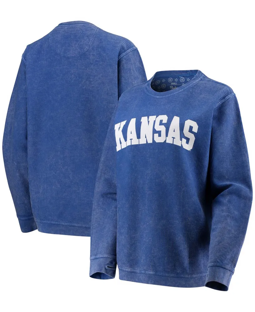 Pressbox Women's Navy Arizona Wildcats Comfy Cord Vintage-Like Wash Basic  Arch Pullover Sweatshirt