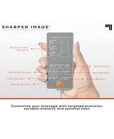 Sharper Image Massage Seat Topper 4-Node Shiatsu with Heat & Vibration