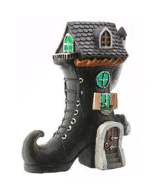 National Tree Company 6" Witch's Boot Haunted House with Led Light