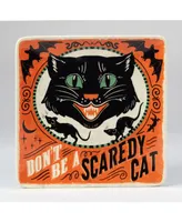 Certified International Scaredy Cat Dessert Plate, Set of 4