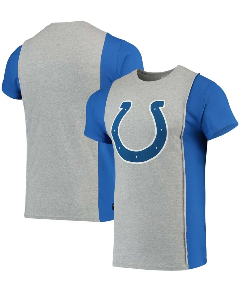 Men's Gray, Royal Indianapolis Colts Split T-shirt
