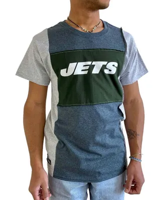 Men's Heathered Charcoal New York Jets Split T-shirt