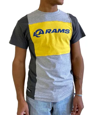 Men's Heathered Gray Los Angeles Rams Split T-shirt