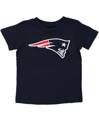 Preschool Boys and Girls Navy Blue New England Patriots Team Logo T-shirt