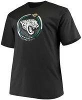 Men's Big and Tall Black Jacksonville Jaguars Color Pop T-shirt