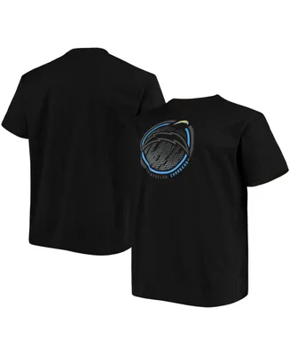 Men's Big and Tall Black Los Angeles Chargers Color Pop T-shirt