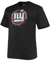 Men's Big and Tall Black New York Giants Color Pop T-shirt