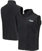 Men's Gray Detroit Lions Houston Fleece Full-Zip Vest