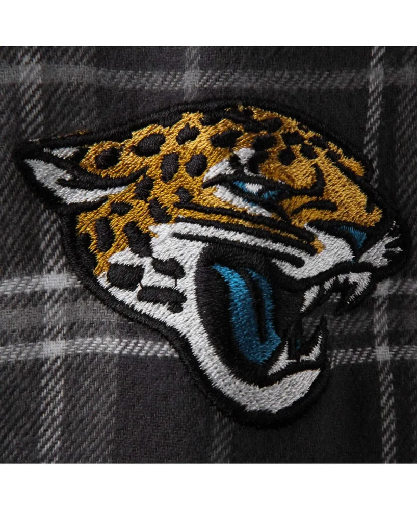 Men's Charcoal Jacksonville Jaguars Ultimate Plaid Flannel Pajama Pants