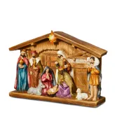 Glitzhomeighted Resin Nativity, 12.5"