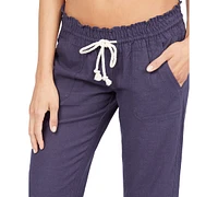 Roxy Juniors' Oceanside Wide-Leg Drawstring Pants