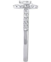 Diamond Pear-Cut Halo Bridal Set (1 ct. t.w.) in 14k White Gold