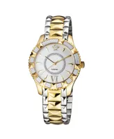 GV2 Women's Venice Two-Tone Stainless Steel and Ion Plating Swiss Quartz Bracelet Watch 38.5 mm