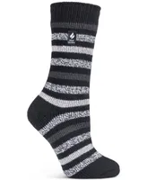 Heat Holders Women's Rosebud Multi Twist Stripe Crew Socks