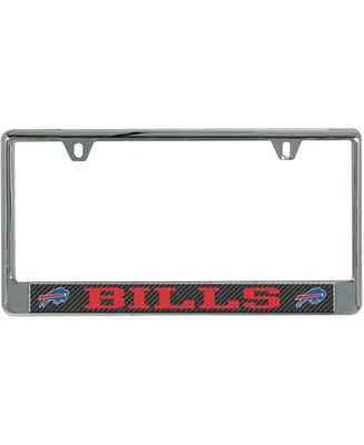 Multi Buffalo Bills Carbon Bottom Only Metal Acrylic Cut License Plate Frame