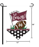 Multi Mississippi State Bulldogs Pointed Garden Flag