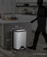 simplehuman 38-Liter Deluxe Rectangular Step Trash Can