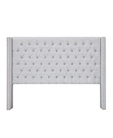 Madison Park Amelia Fabric Tufted Queen Headboard