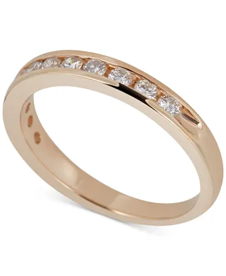Diamond Channel-Set Band (1/2 ct. t.w.) in 14k White or Yellow Gold