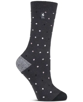 Heat Holders Women's Ultra Lite Berry Spots Crew Socks