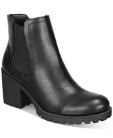 Sun + Stone Women's Morghan Lug Sole Block-Heel Booties, Created for Macy's