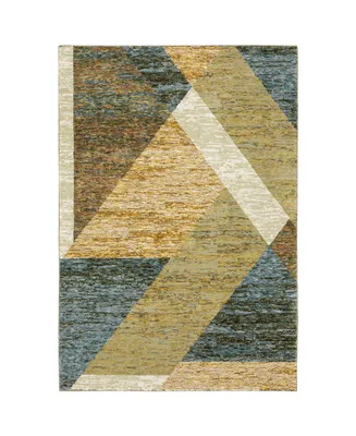 Jhb Design Deco PZZ09 5'3" x 7'3" Area Rug - Gold