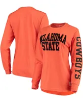 Pressbox Women's Oklahoma State Cowboys Two-Hit Canyon Long Sleeve T-Shirt