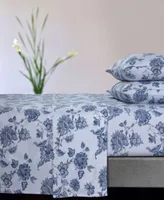 Ayana Floral 170 Gsm Flannel Extra Deep Pocket Sheet Set