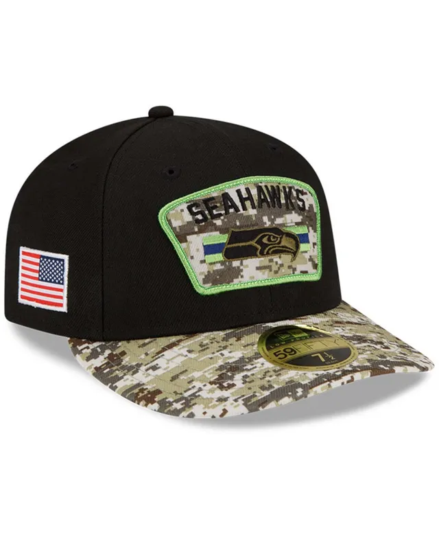 Minnesota Vikings New Era 2021 Salute To Service Trucker 9FORTY Snapback  Adjustable Hat - Black/Camo