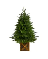 Finland Fir Artificial Christmas Tree, 3'