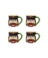 Holiday Magic Nutcracker 4 Piece 3D Mug Set