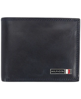 Tommy Hilfiger Men's Rfid Genuine Leather Traveler Wallet