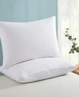 Unikome 2-Pack Medium Soft Goose Down and Feather Gusseted Pillow