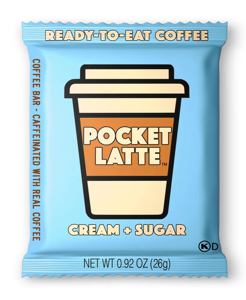 Pocket Latte Cream + Sugar Coffee Bar, 12 Pack