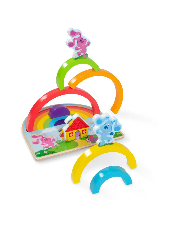 Melissa and Doug Blues Clues Rainbow Stacker Puzzle, Set of 9