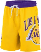 Nike Men's Los Angeles Lakers 75th Anniversary Courtside Fleece Shorts