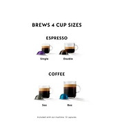 Nespresso Vertuo Coffee and Espresso Machine by Breville, Chrome with Aeroccino Milk Frother