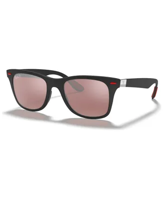 Ray-Ban Scuderia Ferrari Collection 52 Men's Polarized Low Bridge Fit Sunglasses