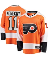 Men's Travis Konecny Orange Philadelphia Flyers Breakaway Player Jersey