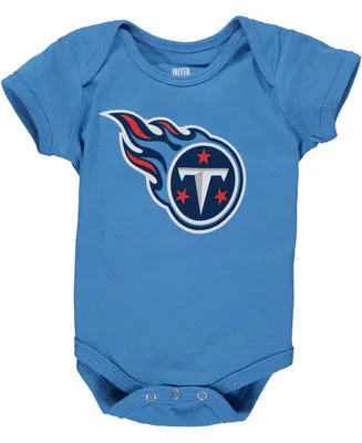 Newborn Light Blue Tennessee Titans Team Logo Bodysuit