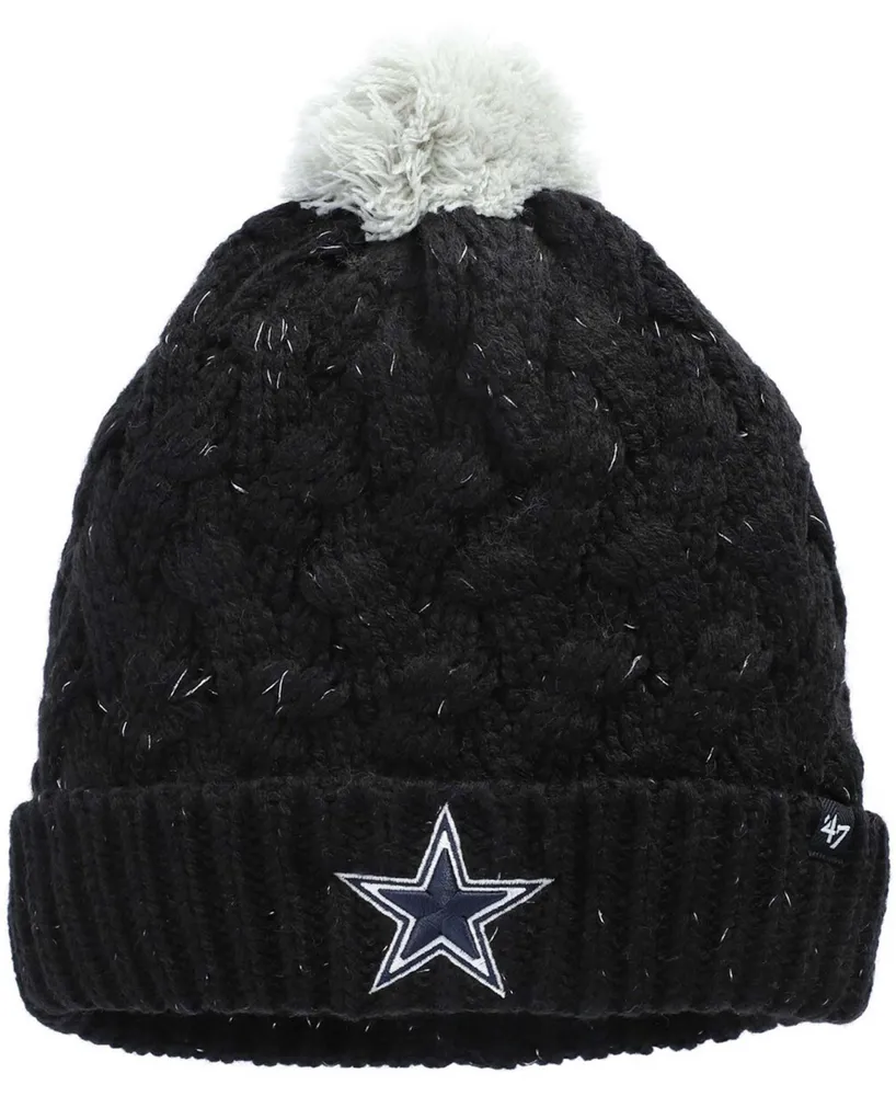 Lids Dallas Cowboys '47 Women's Fiona Cuffed Knit Hat with Pom - Black