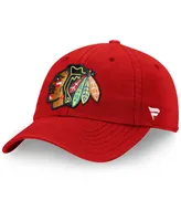 Men's Red Chicago Blackhawks Core Primary Logo Adjustable Hat