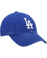 Big Boys and Girls Royal Los Angeles Dodgers Team Logo Clean Up Adjustable Hat