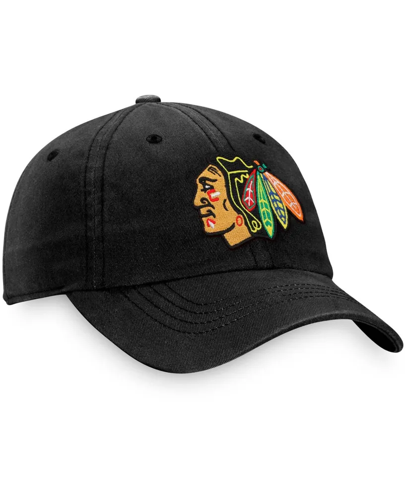 Women's Black Chicago Blackhawks Primary Logo Adjustable Hat