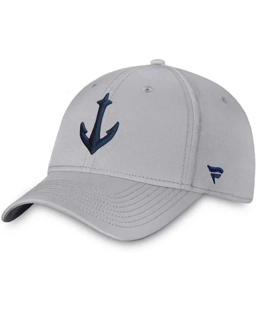 Men's Gray Seattle Kraken Secondary Logo Flex Hat