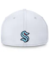 Men's White Seattle Kraken Wordmark Flex Hat
