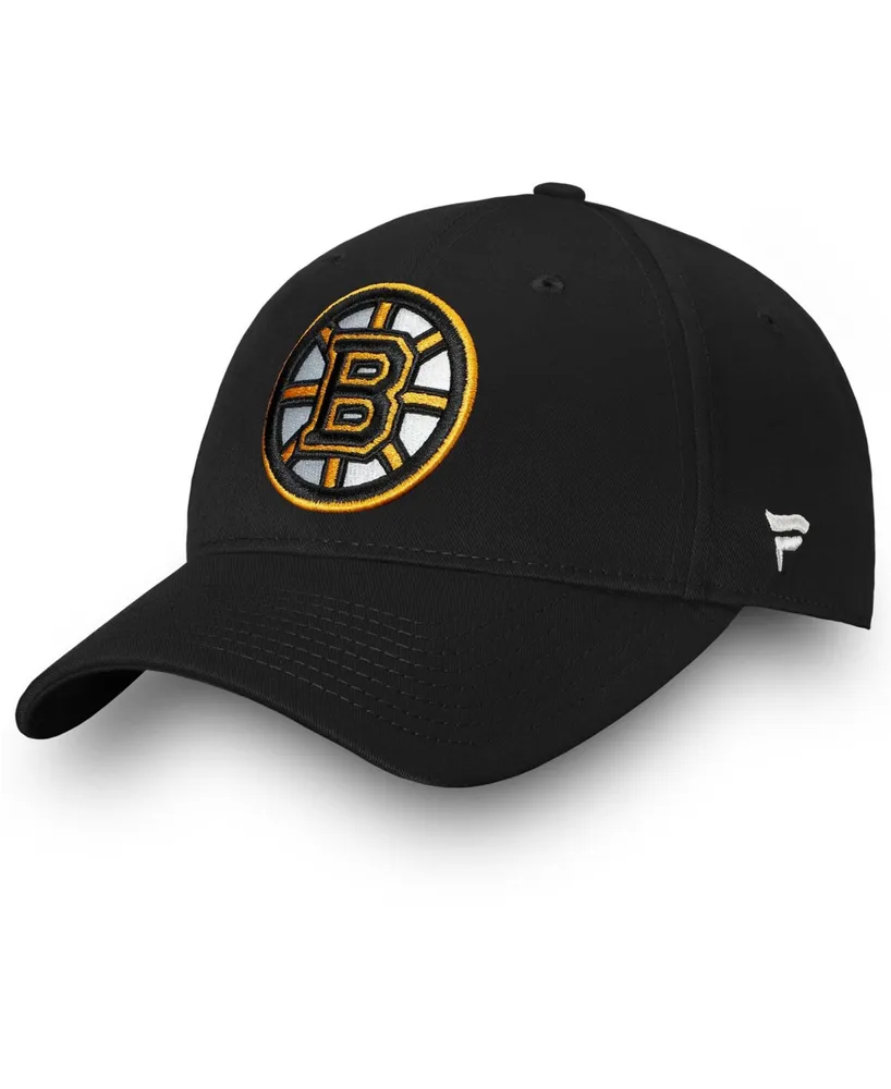 Men's Black Boston Bruins Core Adjustable Hat