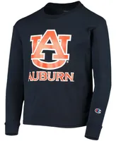 Big Boys Navy Auburn Tigers Lockup Long Sleeve T-shirt