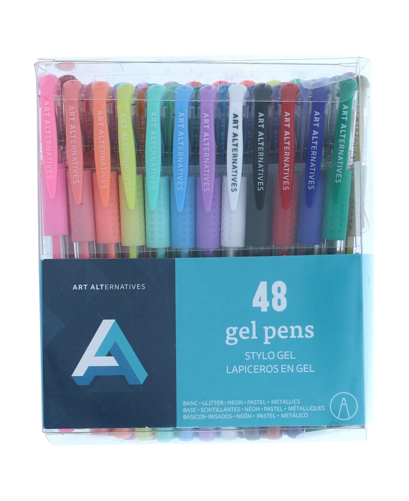 Art Alternatives Gel Pen Set, 48 Pens