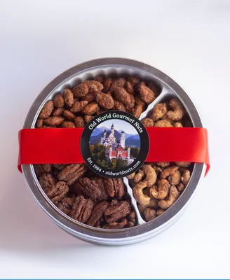 Old World Style Almonds Assorted Cinnamon Roasted Nuts Gift Tin